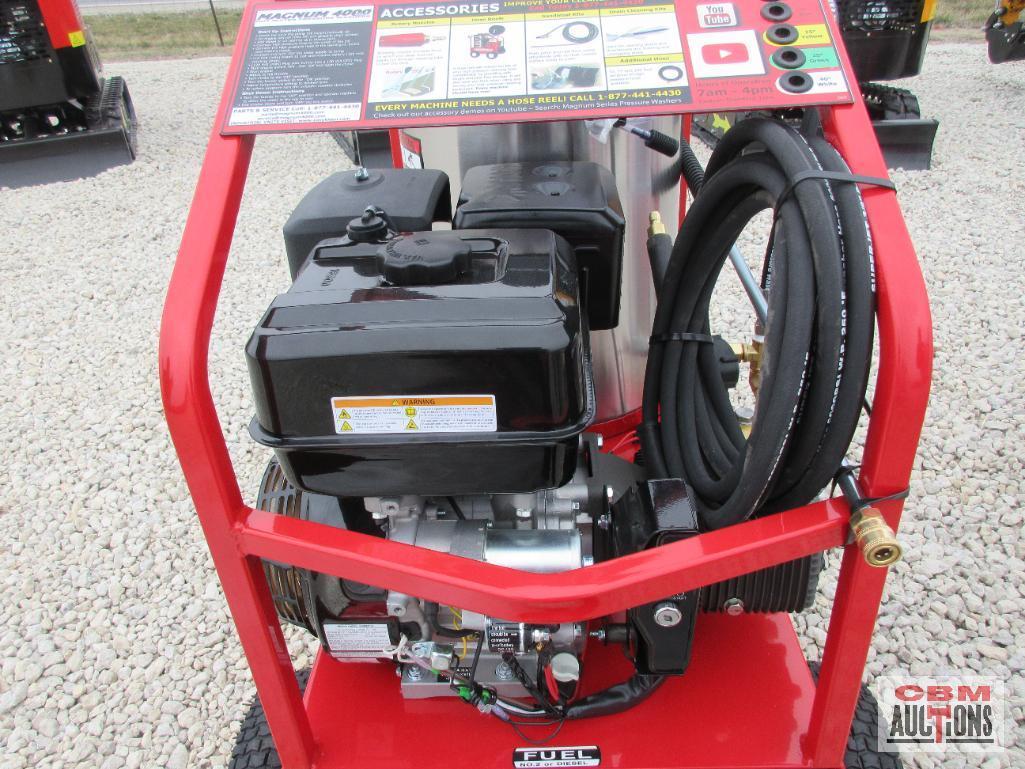 2024 New Easy Kleen Magnum 4000 Series Gold Hot Water Pressure Washer, 3.5 GPM / 4000 PSI, Lifan