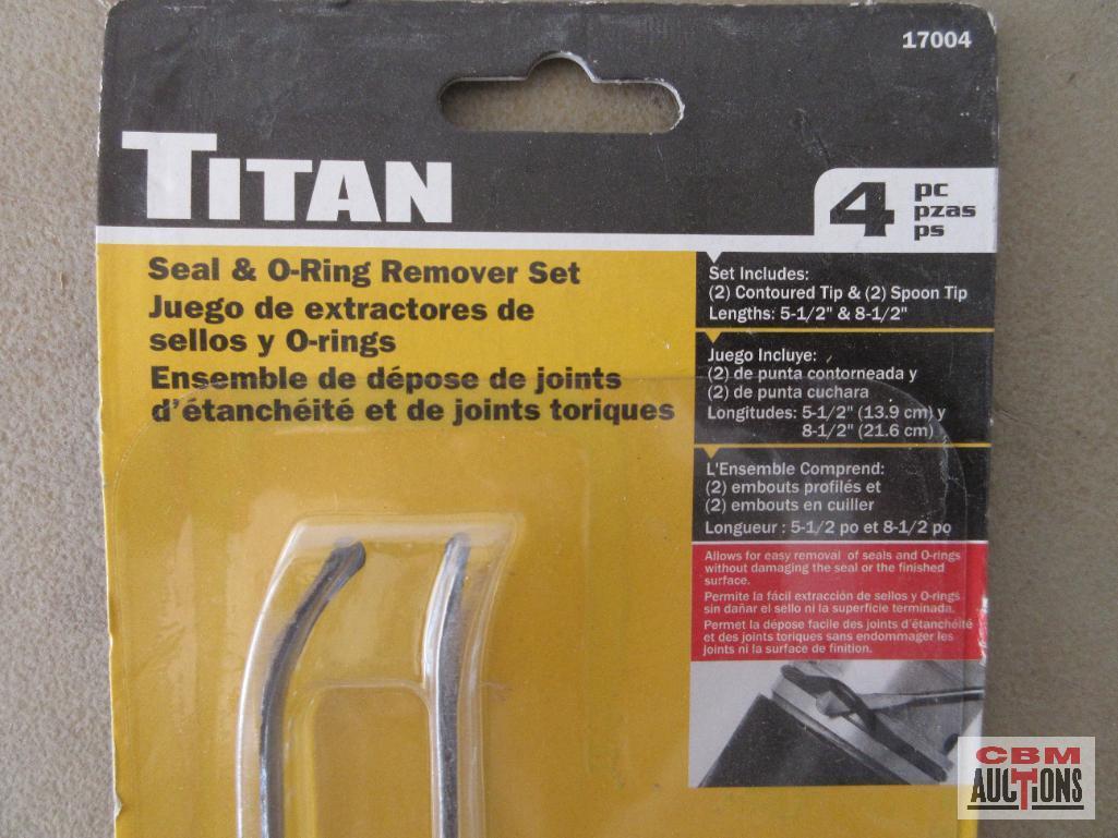 Titan 17004 4pc Seal & O-Ring Remover Set... Titan 12086 3pc Socket Adapter Set... Titan 11498 3pc