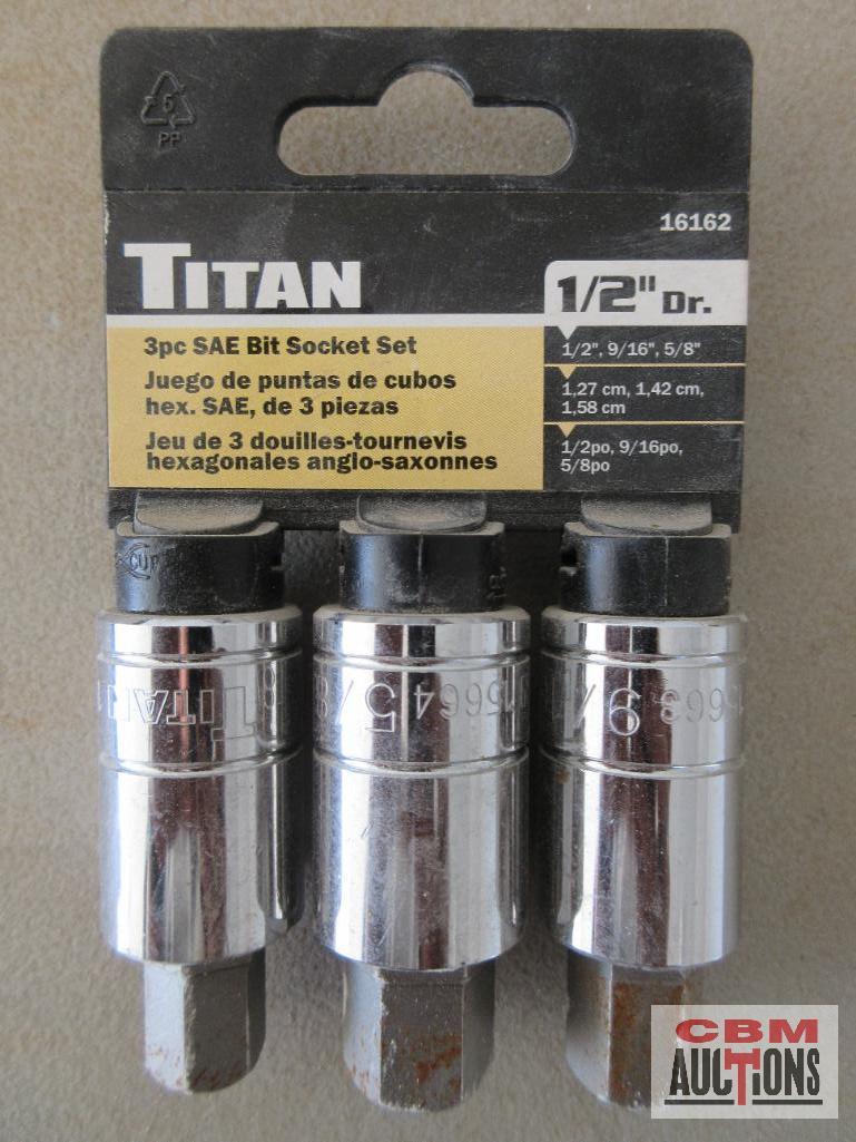 Titan 17004 4pc Seal & O-Ring Remover Set... Titan 12086 3pc Socket Adapter Set... Titan 11498 3pc