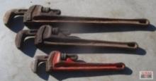 idgid Pipe Wrench Set of 3 - 12", 18" & 24" *FLB