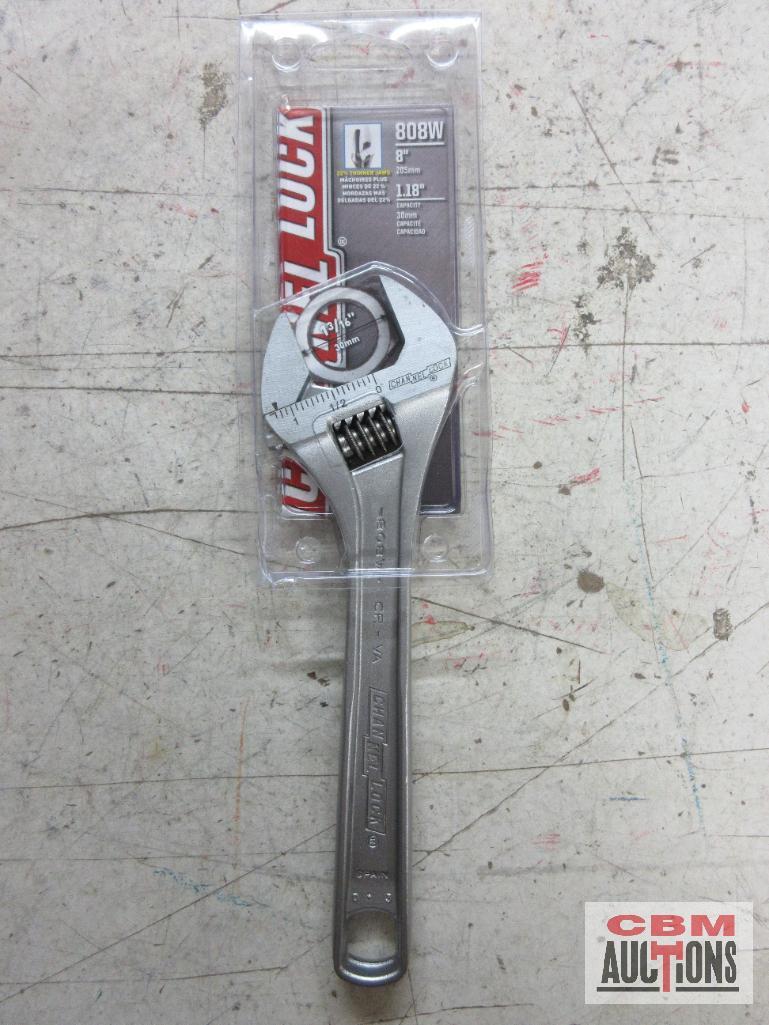 Channelock 808W 8" Adjustable Wrench... Channellock 447 8" Curved Diagonal Cutting Pliers