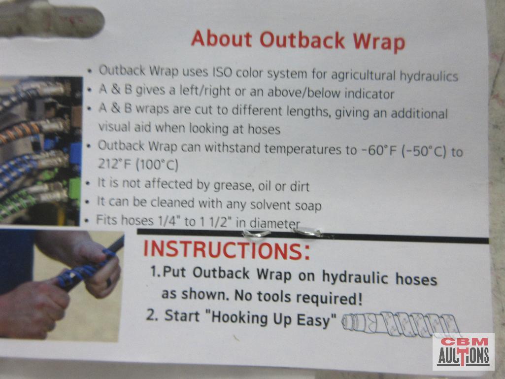 Outback Wrap 18x2P5G6 Hydraulic Hose Marker - Set of 2