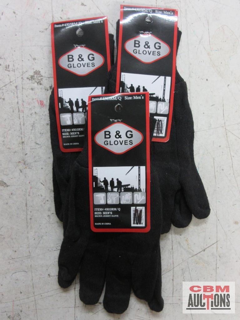B & G Gloves 4503RN/Q - Size: Mens - 3 Pack Cordova 23101 Shore Work Gloves - Size: L - 3 Pack