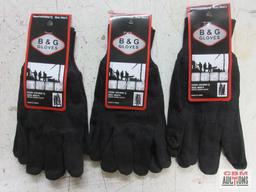 B & G Gloves 4503RN/Q - Size: Mens - 3 Pack Cordova 23101 Shore Work Gloves - Size: L - 3 Pack