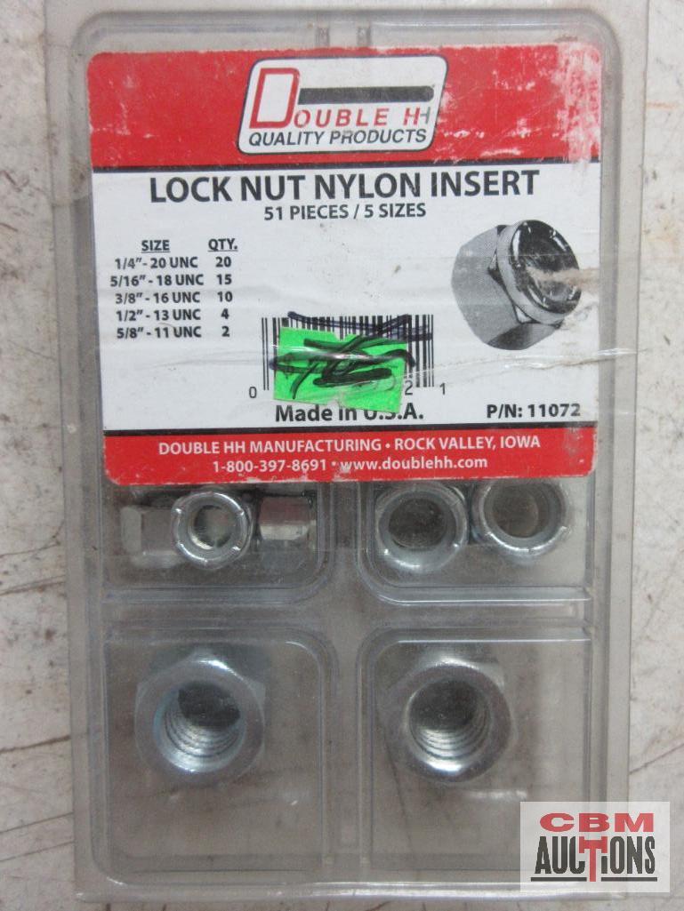 Double HH 11072 Lock Nut Nylon Insert Double HH 11060 Hex Socket Set Screw Assortment Double HH