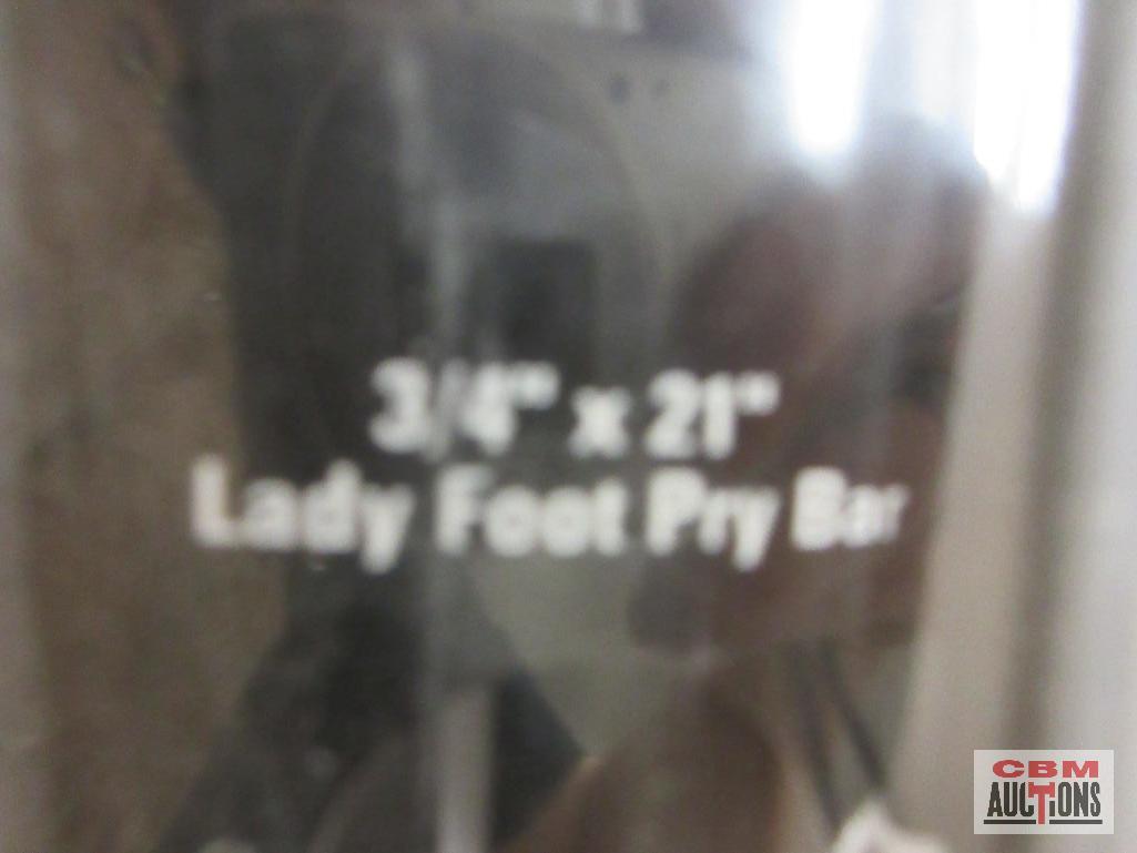 Mayhew 60150 3pc Lady Foot Pry Bar Set... Sizes: 1/2" x12" 5/8" x 16"... 3/4" x 21"