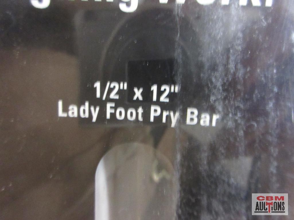 Mayhew 60150 3pc Lady Foot Pry Bar Set... Sizes: 1/2" x12" 5/8" x 16"... 3/4" x 21"