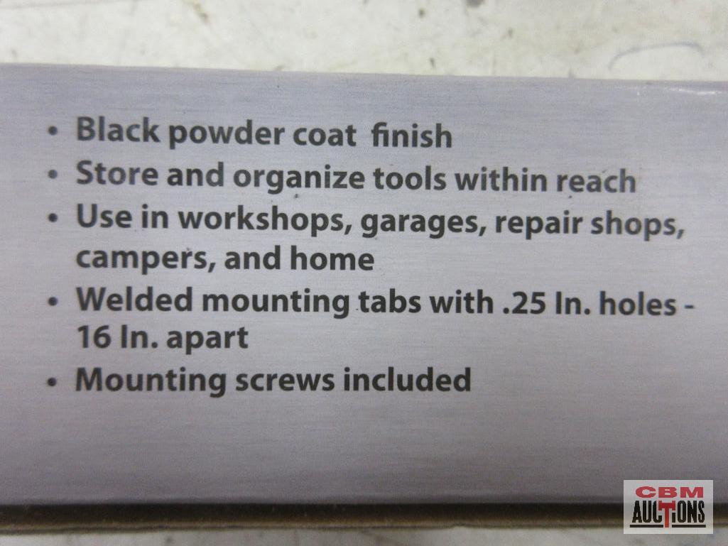 Magnetic Source 07662 24" Magnetic Tool Holder - Max Force: 20LBS. Per inch - Black & Yellow Rail