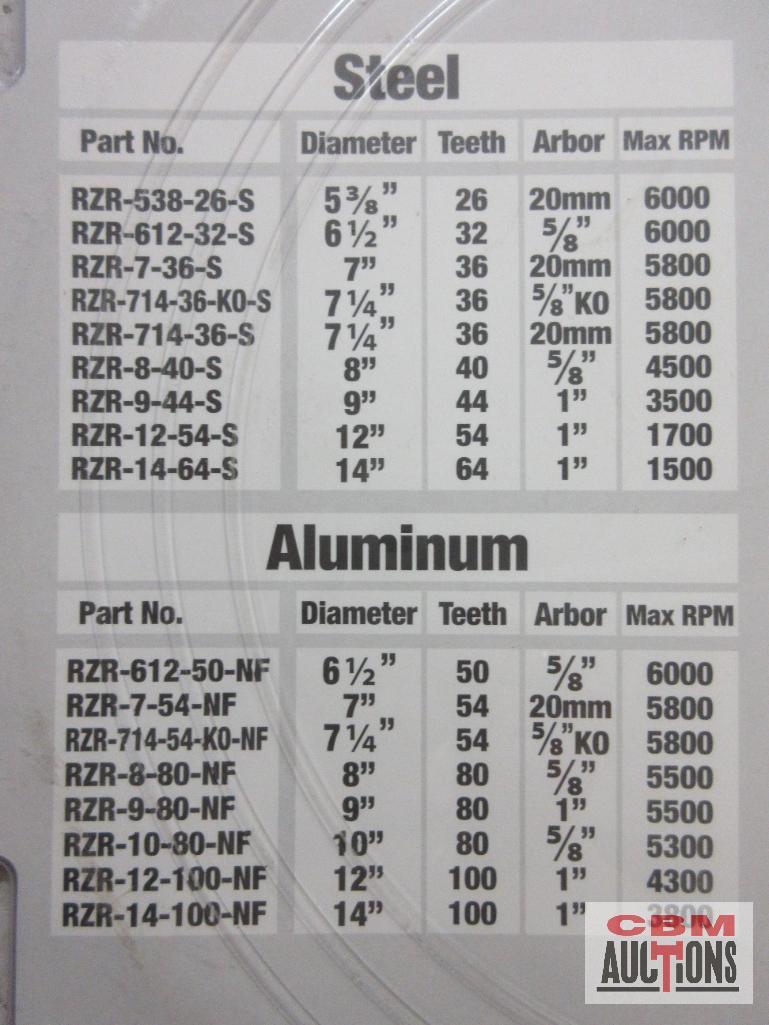 Champion RZR-14-64-S 14" Steel Cutting Blade, 64T, 1" Arbor