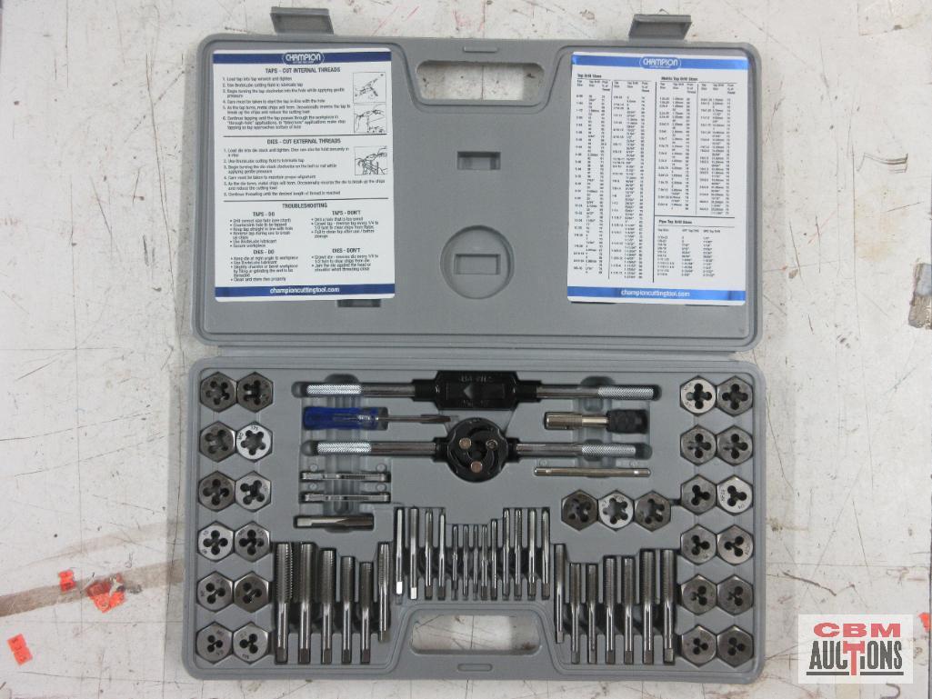 Champion CS60P Tap & Die Set w/ Molded Storage Case