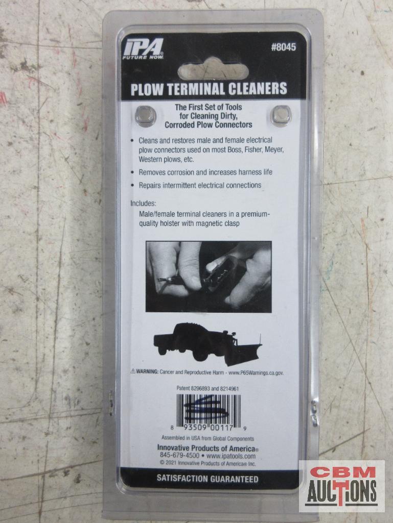 IPA 8045 Plow Terminal Cleaners w/ Storage Pouch IPA 8040 Diamond-Tip Electrical Terminal Cleaners