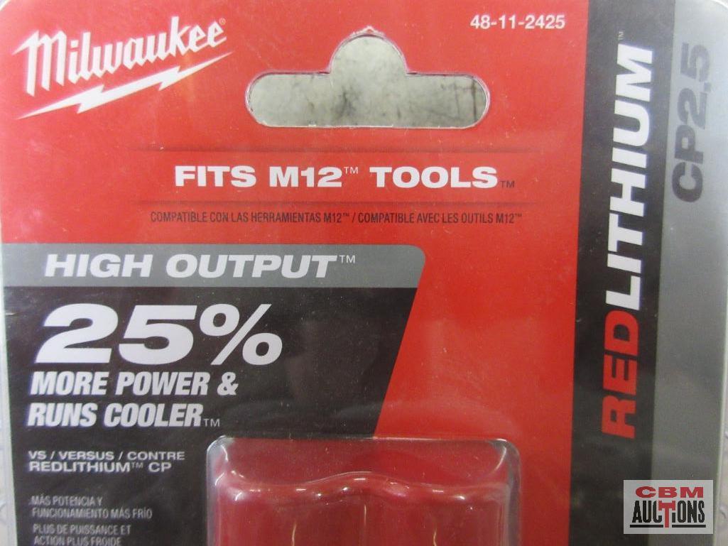 MIlwaukee 48-11-2425 High Output M12 Red Lithium CP2.5 Battery...