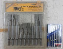 Tool Exchange CHAO9 9 Piece Air Chisel Set .401 Shank - 5 Long Shank / 4 Short Shank Precision