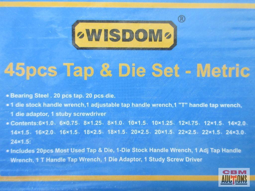 Wisdom 22-TD45MP-1_ 45pc Metric Tap & Die Set w/ Molded Storage Case...