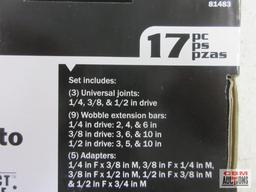 Titan 81483 Impact Adapter Set... Set Includes: Universal Joints: 1/4", 3/8", & 1/2" Drive Wobble