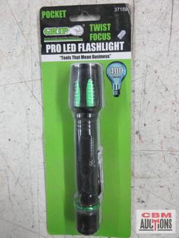 Grip 37157 Mini Pro Led Flashlight 45 Lumens Grip 37159 Pocket Twist Focus, Pro LED Flashlight 400