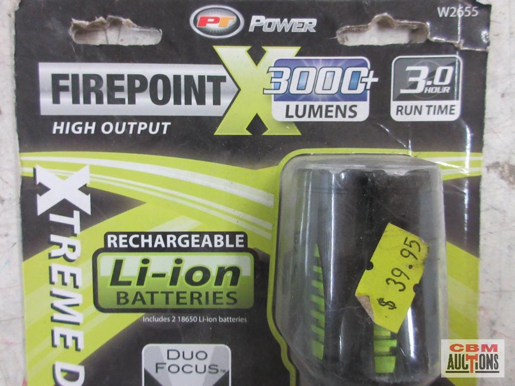 PT Performance Tool W2655 FirePoint...Extreme Duty Rechargeable Flashlight 3000+ Lumens, 3.0 Hr Run