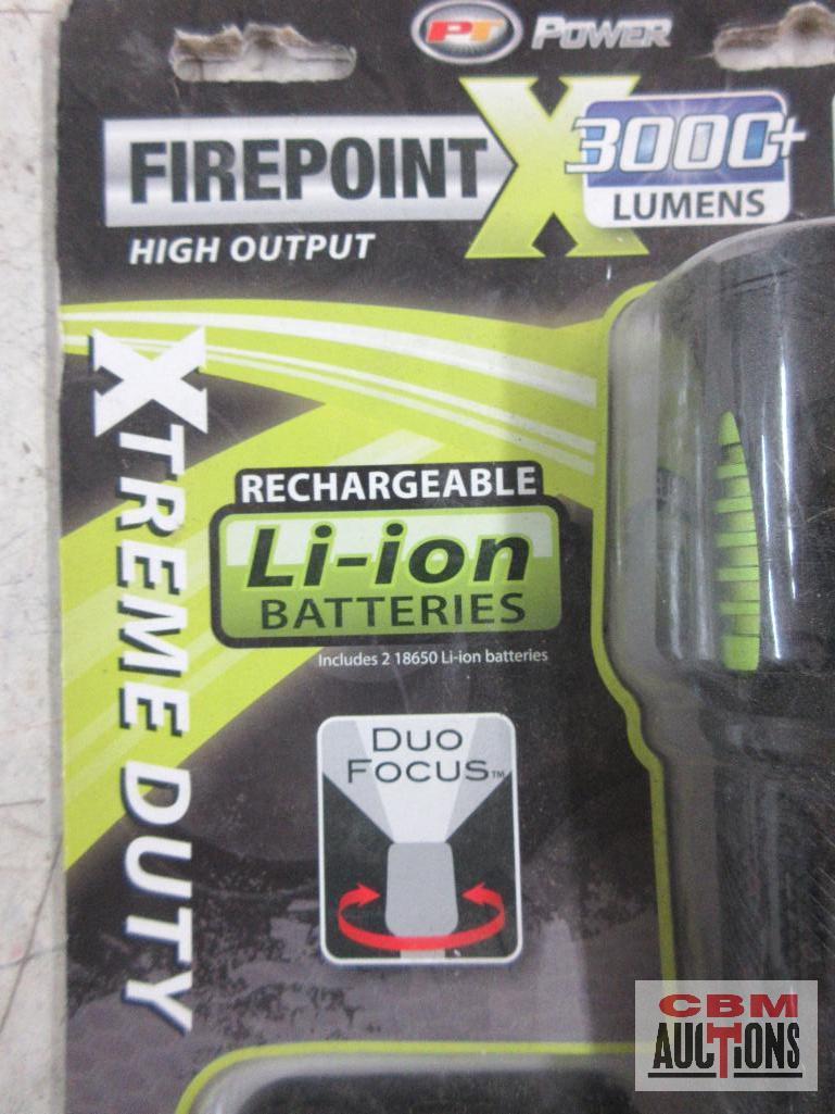 PT Performance Tool W2655 FirePoint...Extreme Duty Rechargeable Flashlight 3000+ Lumens, 3.0 Hr Run