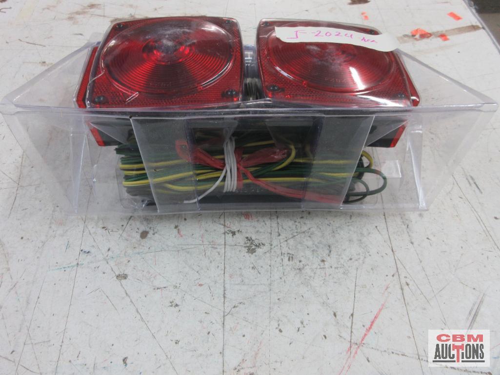 Jammy 2024 Universal Deluxe Trailer Light Kit Includes:... 2 Stop & Tail Lamps, 25' Trailer Wire