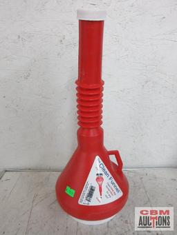 Clean Funnel 438 Red w/ 1-3/8" Spout Clean Funnel 428 Green w/ 1-1/8" Spout Clean Funnel 420 Yellow