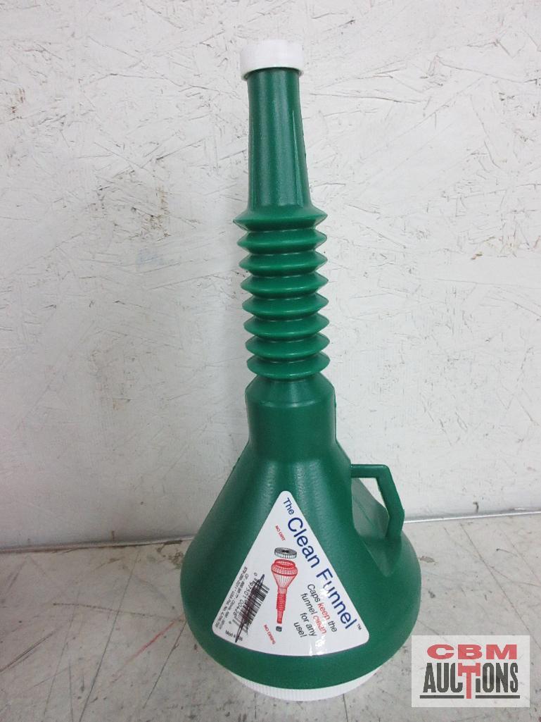 Clean Funnel 438 Red w/ 1-3/8" Spout Clean Funnel 428 Green w/ 1-1/8" Spout Clean Funnel 420 Yellow