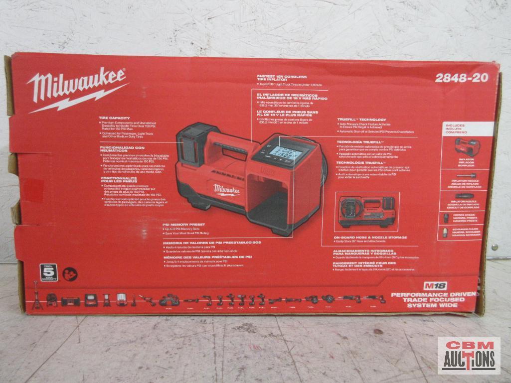 Milwaukee 2848-20 M18 Inflator - Tool Only...