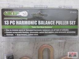 Grip 21400 13pc Harmonic Balance Puller Set, Drop Forged, Carbon Steel