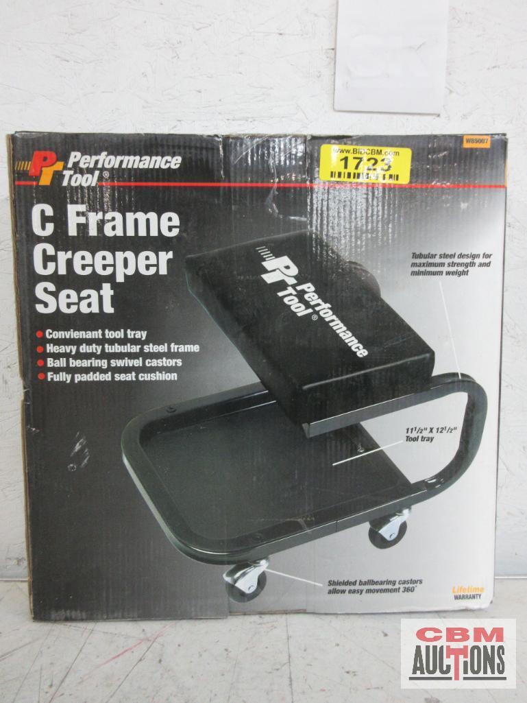 Pt Performance Tool W85007 C Frame Creeper Seat w/ Caster Wheels...