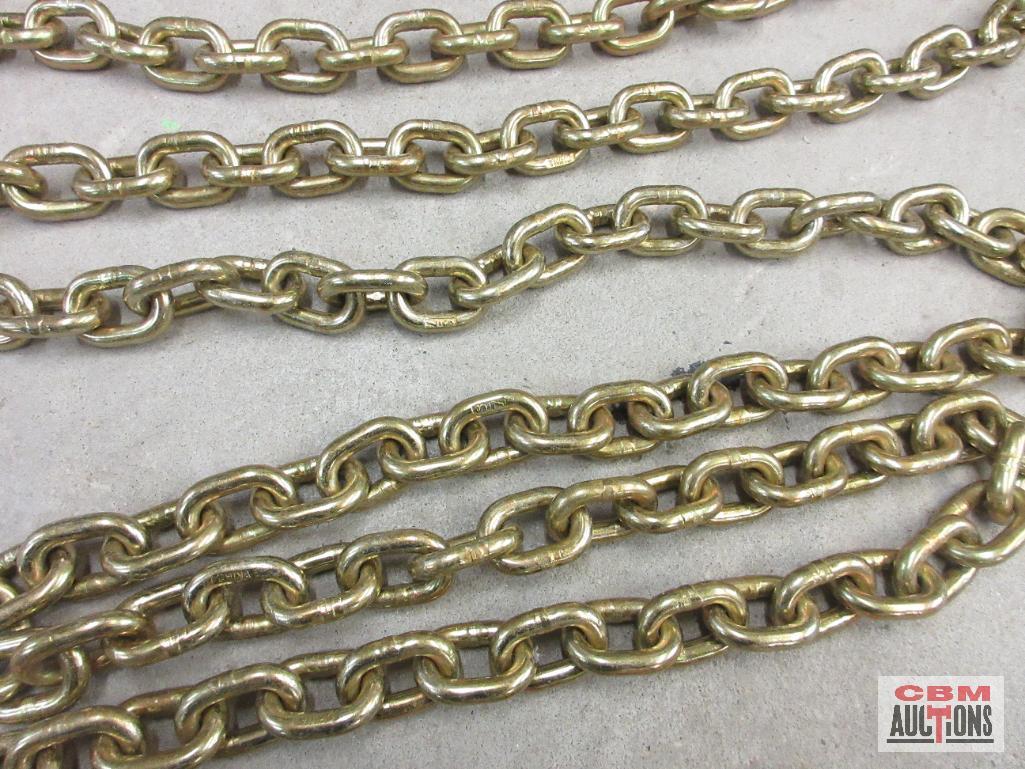 Peerless H3226-5120 5/16" x 16" x 16' Log Chain, 4,700 lbs, Grade 70, Yellow Chromate Finish