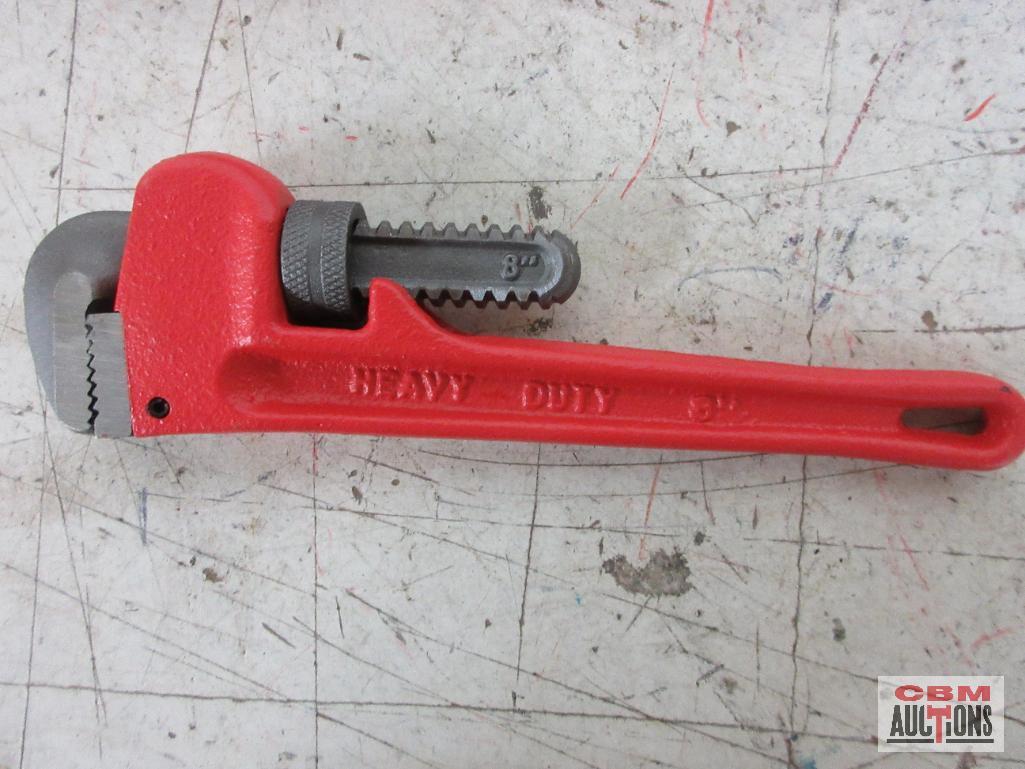 Titan 21304 4pc Steel pipe Wrench Set Pipe Wrench Sizes Include: 8", 10", 14" & 24"