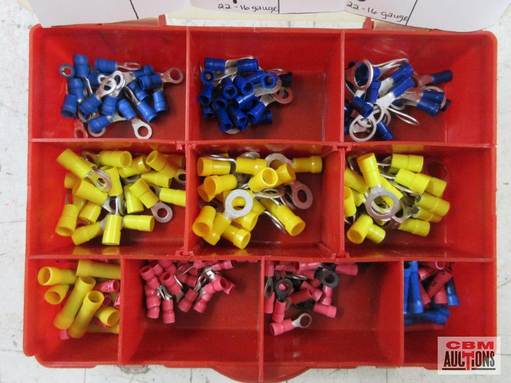 Insulated Wiring Terminal Connector Assortment w/ Storage Case...