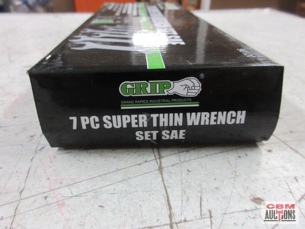 Grip 90120 7pc Super Thin Wrench Set 3/8" - 1-1/4" w/ Storage Pouch