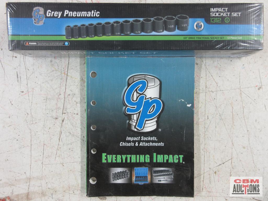 Grey Pneumatic Parts Catalog... Grey Pneumatic 1312 13pc 1/2" Dr. Fractional Impact Socket Set (7/16