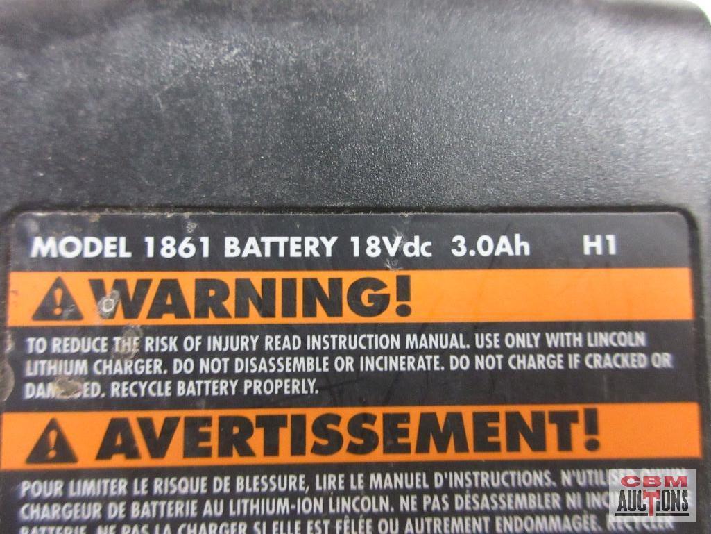 Lincoln 1861 Lithium Battery 18Vdc 3.0Ah H1