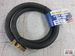 Good Year 10311 3' x 3/8" Rubber Whip Hose 250PSI - Set of 2