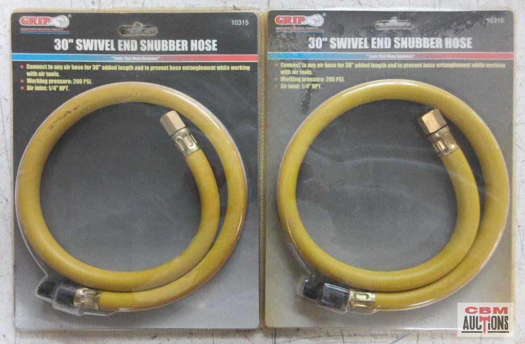 Grip 10315 30" Swivel End Snubber Hose 1/4" NPT - Set of 2