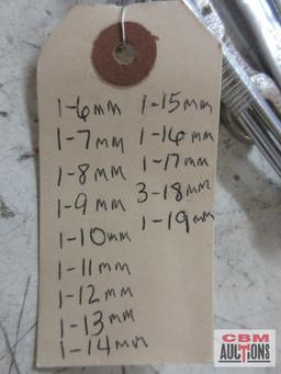 Unbranded Metric Combination Wrench Set 6mm, 7mm, 8mm, 9mm, 10mm, 11mm, 12mm, 13mm, 14mm, 15mm,