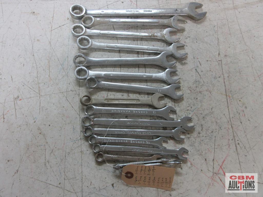 Unbranded Metric Combination Wrench Set 6mm, 7mm, 8mm, 9mm, 10mm, 11mm, 12mm, 13mm, 14mm, 15mm,