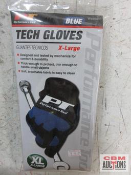 PT Performance Tool W80705 4 in 1 Lighted Magnetic Retriever PT Performance Tool W89001 Tech Gloves