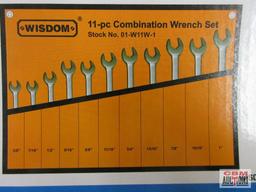 Wisdom 01-W11W-1 _ 11pc SAE Combination Wrench Set ( 3/8" - 1") w/ Storage Pouch...