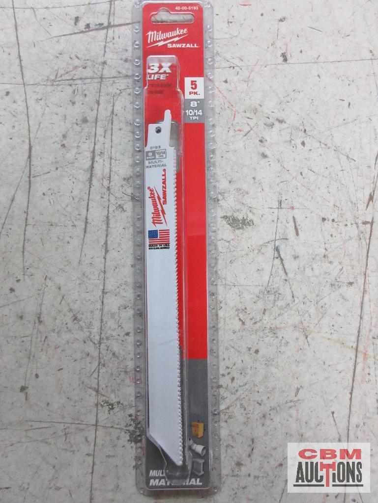 Milwaukee 48-00-5185 Sawzall Blades,...4", 24TPI, Metal Milwaukee 48-00-5041 Sawzall Blades, 4", 4/6