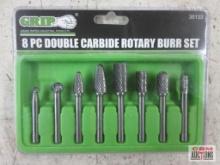 Grip 35133 8pc Double Carbide Rotary Burr Set