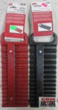 Lisle 40130 1/4" Magnetic Socket Holder - Black... Lisle 40120 1/4" Magnetic Socket Holder - Red