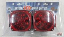 Jammy 24245 Universal Led Trailer Light Kit... Includes: 2 LED Stop/Turn/Tail Lamps, 254' Wishbone