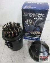 Stark U.S.A. Elite 3004 Premium Industrial Grade 29pc Dill Bit Set... Tri-Flat Shank, 5/32" - 1/2",