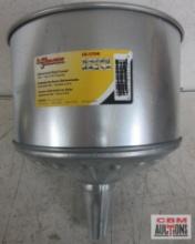 LuMax LX-1708 Galvanized Steel Funnel 8qt. / 16pt. Capacity