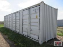 2023 40' Cargo Shipping Container 4-92" Double Doors On The Side And Rear Doors, One Trip Use