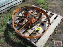 (2) Vintage 34" Iron Wheels