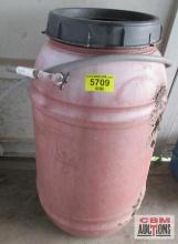 Red Rain Barrel w/ Spout *J