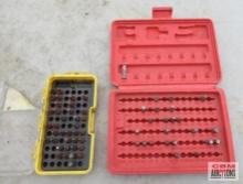 ...Bit/Driver Assortment w/ Red & Yellow Storage Cases *ELM ...